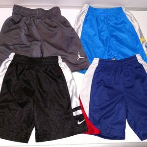 Jordan and Nike basketball shorts